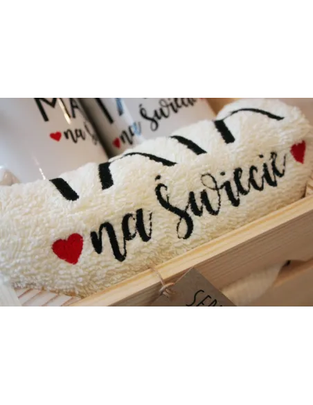 Zestaw – Prezentowy Rodziców Mamy Taty Ręczniki Haftem