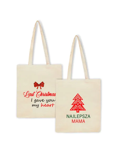 Eko Torba Nadrukiem Prezent Last Christmas Personalizowany