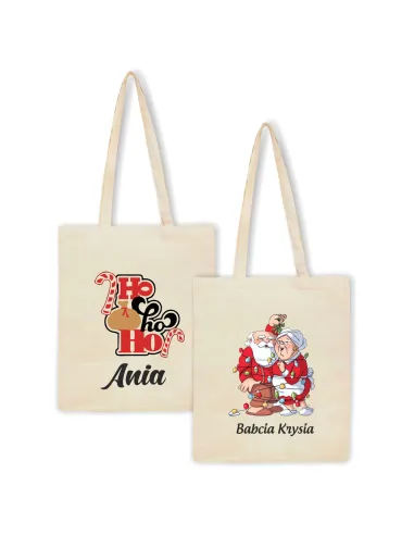 Eko Torba Imieniem Prezent Świąteczny Ho Personalizowany