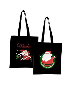 Eko Torba z Nadrukiem Prezent Święta Mikołaj Personalizowany
