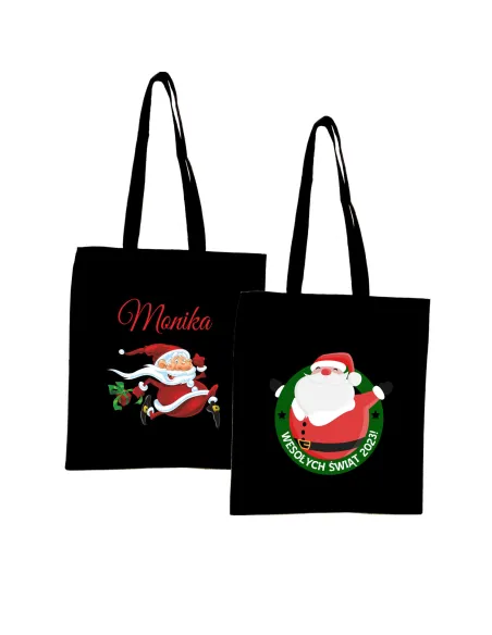 Eko Torba z Nadrukiem Prezent Święta Mikołaj Personalizowany