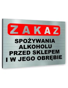 Znak Tablica Informacyjna Dibond z Nadrukiem Personalizowany