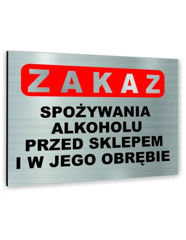 Znak Tablica Informacyjna Dibond z Nadrukiem Personalizowany