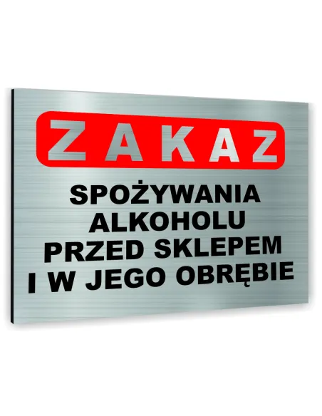 Znak Tablica Informacyjna Dibond z Nadrukiem Personalizowany