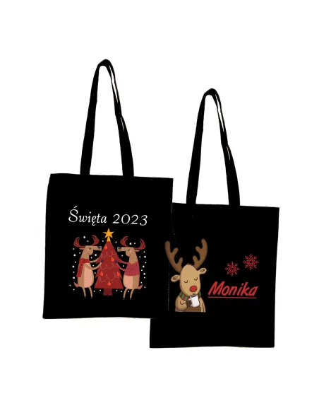 Eko Torba Nadrukiem Prezent Święteczny Rok Personalizowany