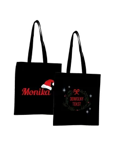 Eko Torba z Imieniem Prezent Świąteczny Święta z Nadrukiem