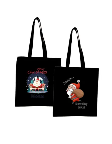 Eko Torba Imieniem Prezent Merry Christmas Personalizowany