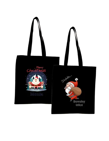 Eko Torba Imieniem Prezent Merry Christmas Personalizowany