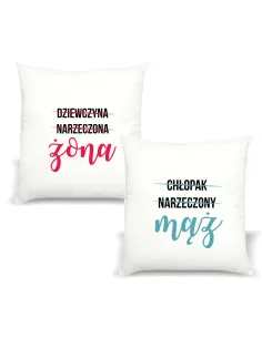 Poduszka z Nadrukiem Napis Prezent Żony Personalizowany