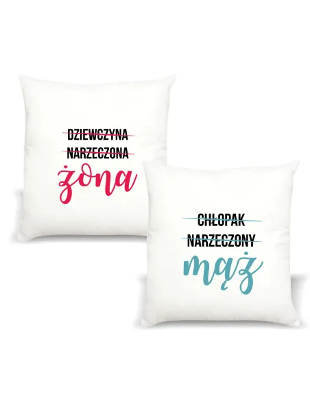 Poduszka z Nadrukiem Napis Prezent Żony Personalizowany