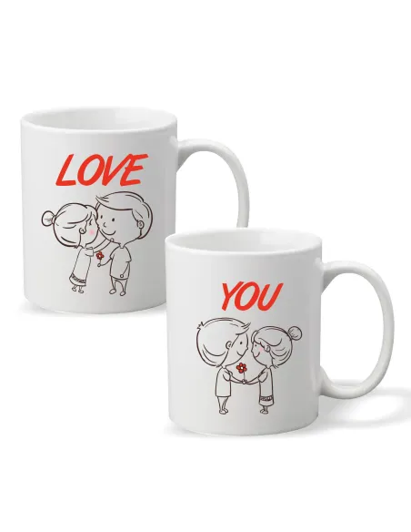 Kubek z Nadrukiem Prezent Walentynki Love Personalizowany