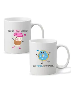 Kubek z Nadrukiem Prezent Jestem Twoją Kawusią na Prezent