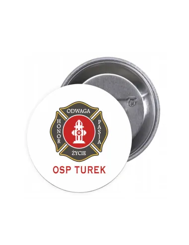 Przypinki Buttony Odwaga Honor Znaczki Badziki z Grafiką