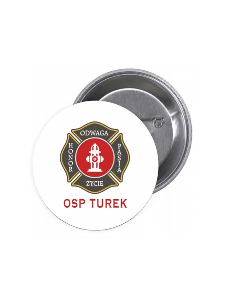 Przypinki Buttony Odwaga Honor Znaczki Badziki z Grafiką