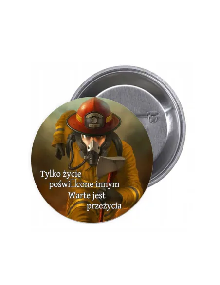 Przypinki Buttony Tylko Życie Znaczki Badziki z Grafiką