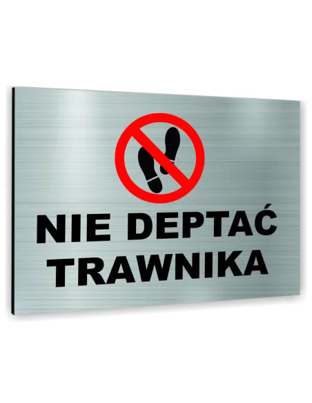 Znak Tablica Informacyjna Dibond – Nie Deptać Trawnika