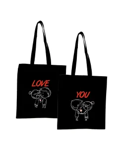 Eko Torba Nadrukiem Prezent na Walentynki Love z Nadrukiem