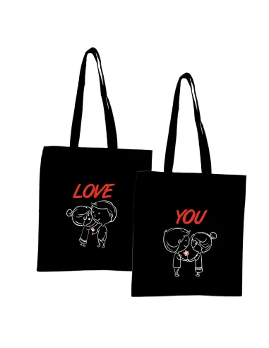 Eko Torba Nadrukiem Prezent na Walentynki Love z Nadrukiem