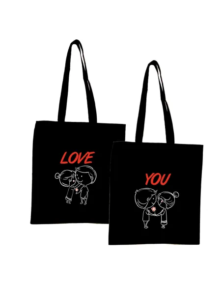 Eko Torba Nadrukiem Prezent na Walentynki Love z Nadrukiem