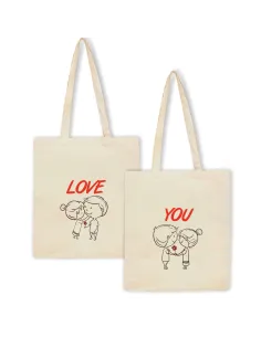 Eko Torba z Nadrukiem Prezent na Walentynki Personalizowany