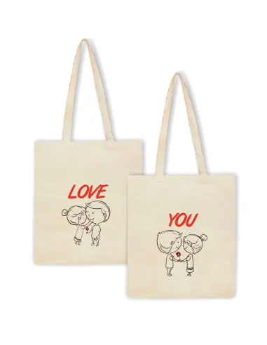 Eko Torba z Nadrukiem Prezent na Walentynki Personalizowany