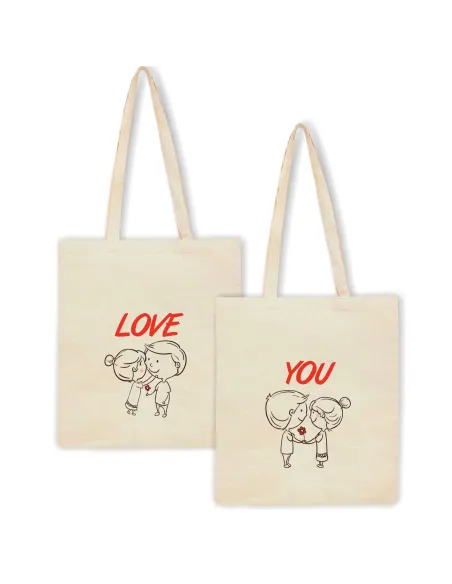 Eko Torba z Nadrukiem Prezent na Walentynki Personalizowany