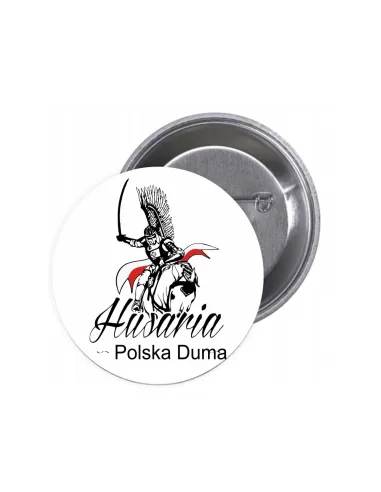 Przypinki Buttony Polska Husaria Duma Znaczki Badziki