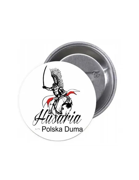 Przypinki Buttony Polska Husaria Duma Znaczki Badziki