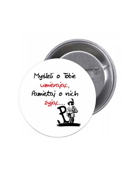 Przypinki Buttony Myśleli Tobie Znaczki Badziki Grafiką
