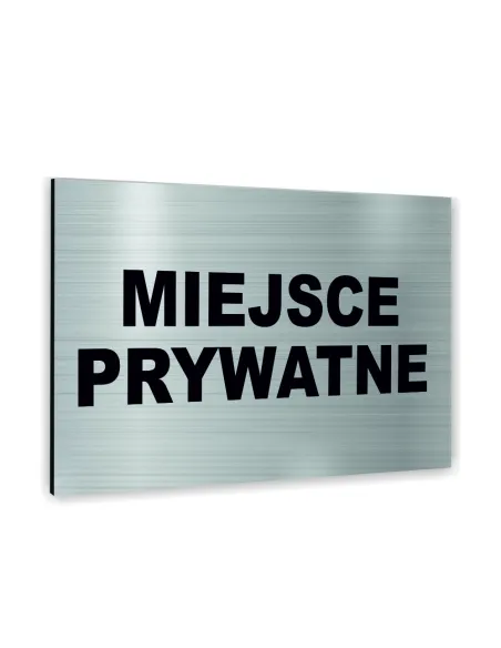 Znak Tablica Informacyjna Dibond – Miejsce Prywatne