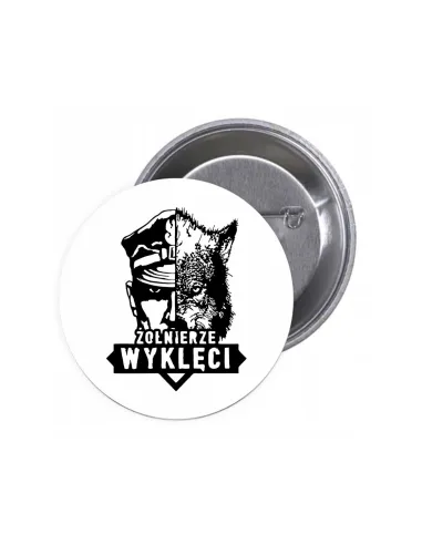Przypinki Buttony Żołnierze Wyklęci Znaczki Badziki