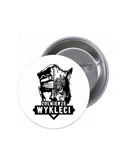 Przypinki Buttony Żołnierze Wyklęci Znaczki Badziki