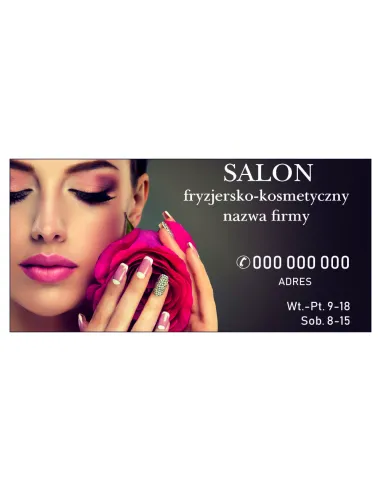 Szyld Reklamowy Reklama 100x50 Salon Fryzjersko Kosmetyczny