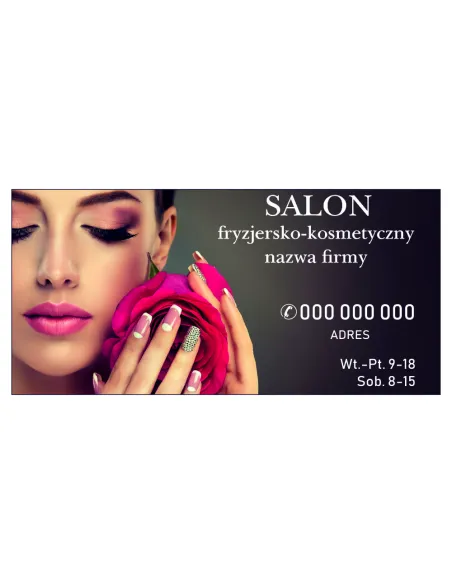 Szyld Reklamowy Reklama 100x50 Salon Fryzjersko Kosmetyczny