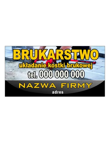 Szyld Reklamowy 100x50 cm – Reklama 100x50 cm Brukarstwo