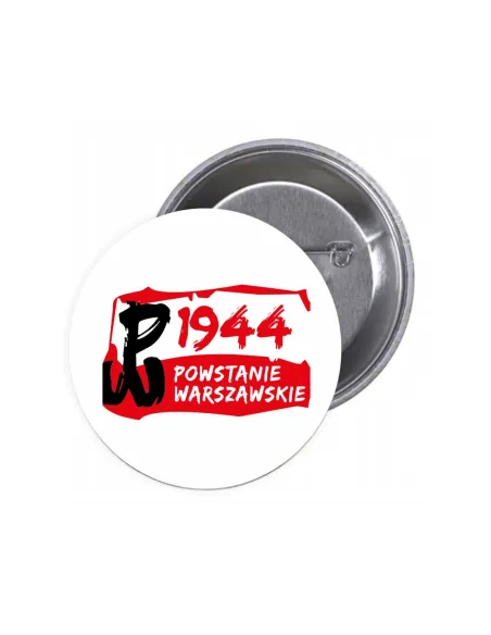 Przypinki Buttony 1944 Powstanie Warszawskie Znaczki
