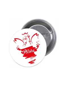 Przypinki Buttony Polska Znaczki Badziki z Grafiką