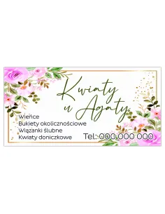 Szyld Reklamowy 40x60 cm – Reklama 40x60 cm Kwiaciarnia