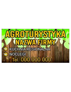 Naklejka Auto Reklamowa 50x100cm Agroturystyka – Na Auto