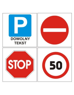 Znak Drogowy – Znak Drogowy Posesyjny 60x60 cm Reklamowy