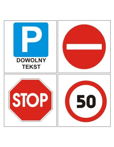 Znak Drogowy – Znak Drogowy Posesyjny 60x60 cm Reklamowy