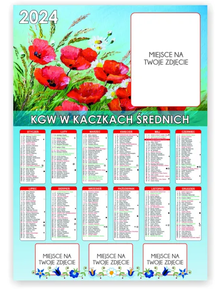 Kalendarz KGW Koło Gospodyń 300szt – Wiejskich 2024 300szt