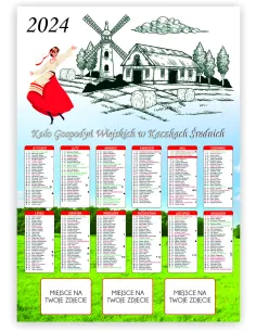 Kalendarz KGW Koło Gospodyń 50szt – Wiejskich 2024 50szt