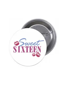 Przypinki Buttony Sweet Sixteen Znaczki Badziki Grafiką