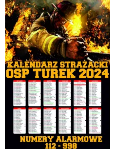 Kalendarz Strażacki – 100 szt Projekt Gotowy Projekt