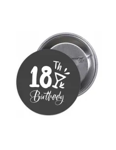 Przypinki Buttony 18 Th Birthday Znaczki Badziki Grafiką