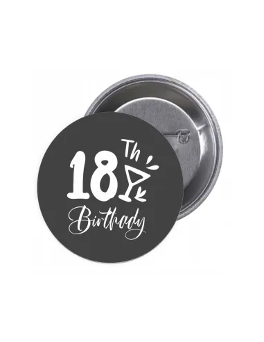 Przypinki Buttony 18 Th Birthday Znaczki Badziki Grafiką