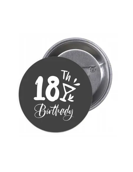 Przypinki Buttony 18 Th Birthday Znaczki Badziki Grafiką