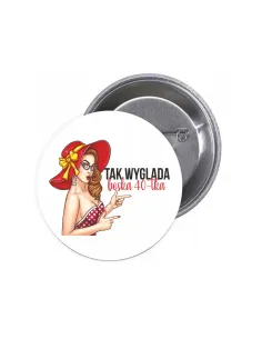 Przypinki Buttony Tak Wygląda Boska Tka Znaczki Badziki