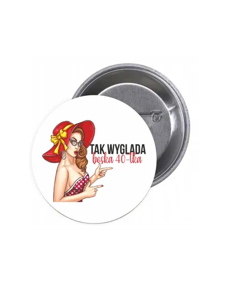 Przypinki Buttony Tak Wygląda Boska Tka Znaczki Badziki